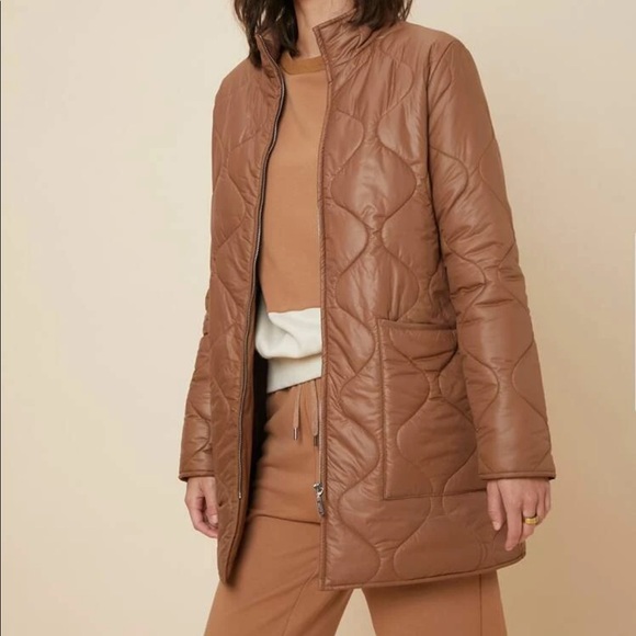 Brown Quilted jacket with pockets - Picture 10 of 10